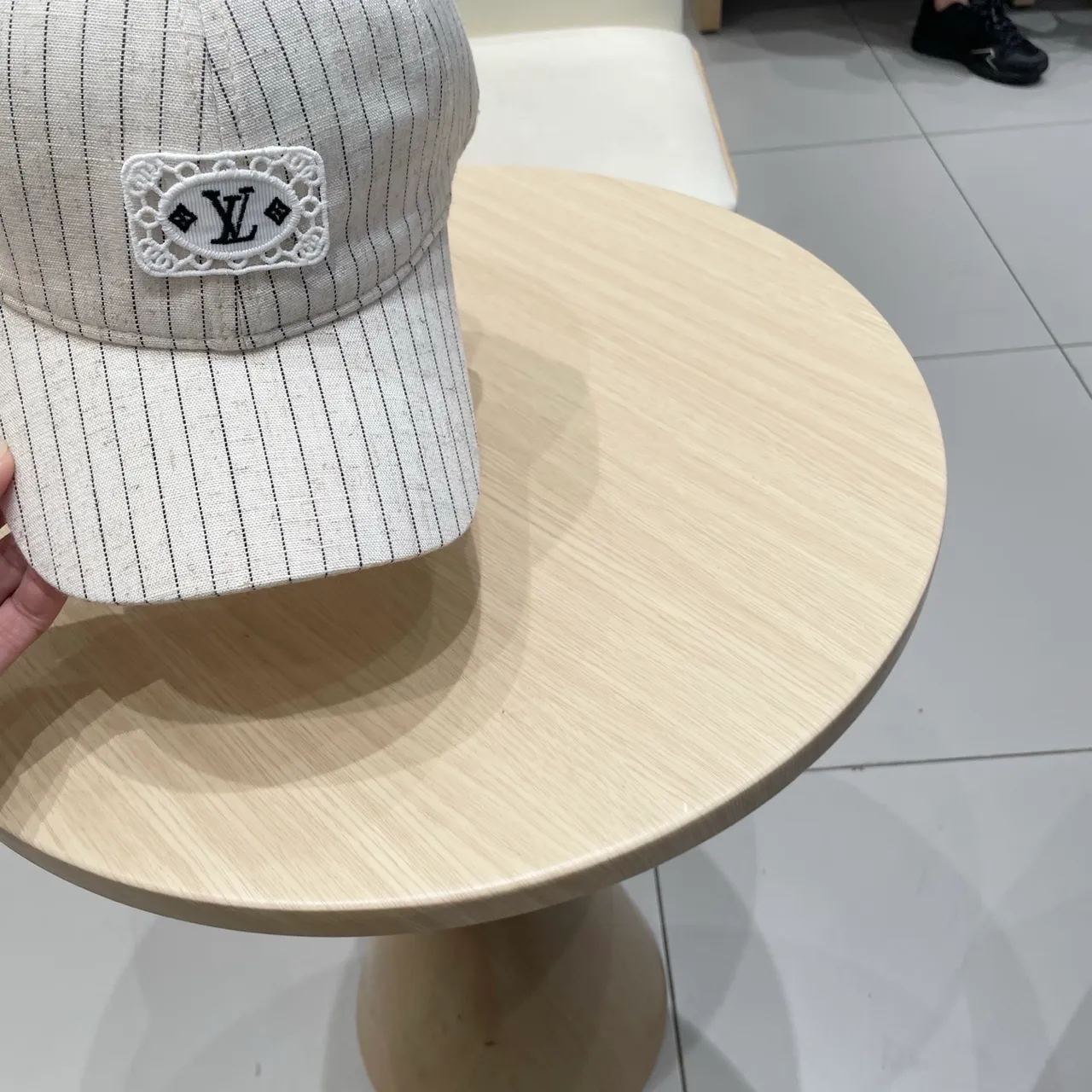 Louis Vuitton Pinstripe Lace Monogram Baseball Cap 7