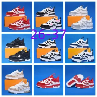 Louis Vuitton Rojo Blanco Chunky Suela Media Multicapa Perforada Malla Punta Zapatillas Lifestyle