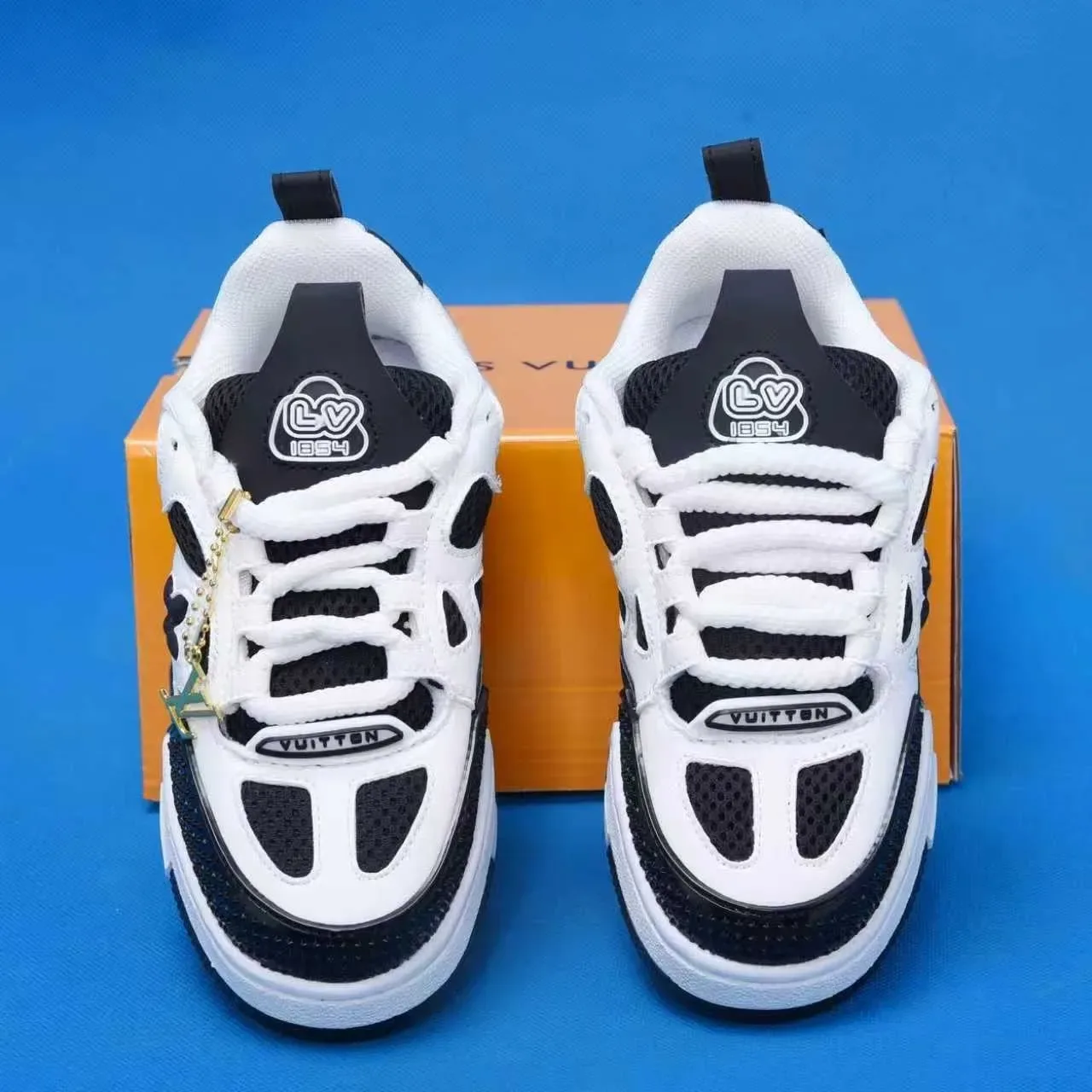 Louis Vuitton Red White Chunky Multi-Layered Midsole Perforated Mesh Toe Lifestyle Sneakers 14