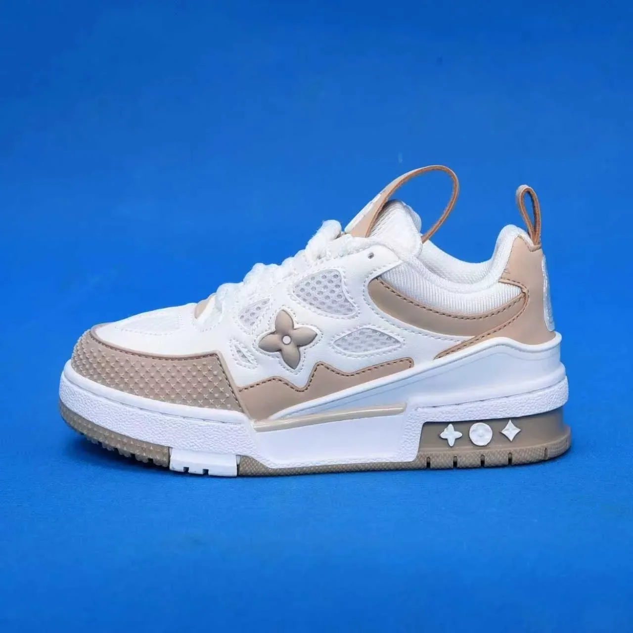 Louis Vuitton Red White Chunky Multi-Layered Midsole Perforated Mesh Toe Lifestyle Sneakers 21