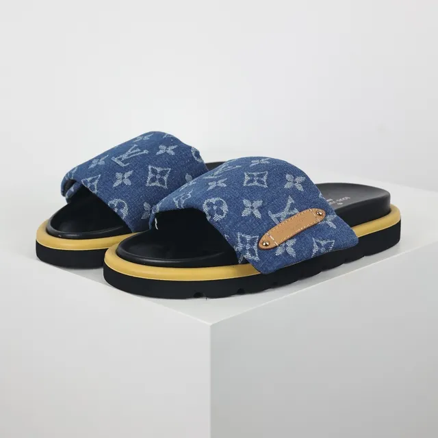 Louis Vuitton Run Away Denim Monogram Slipper 2