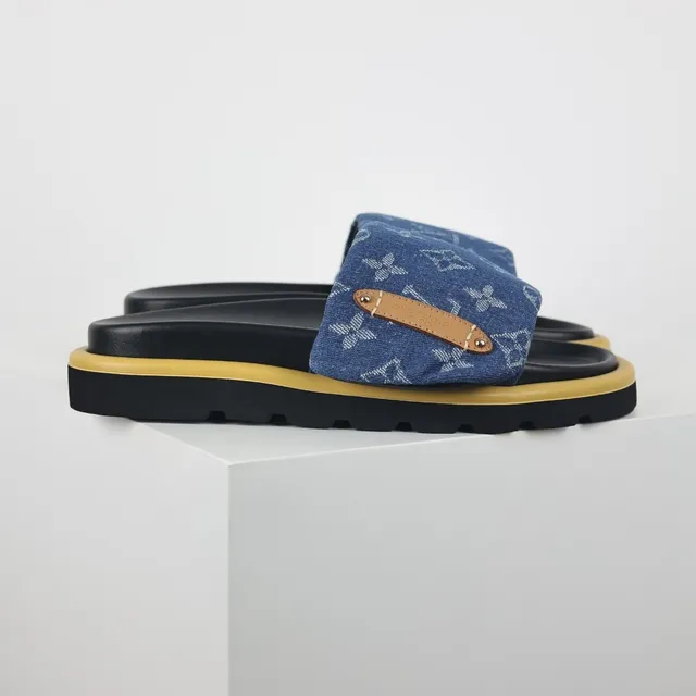Louis Vuitton Run Away Denim Monogram Slipper 3