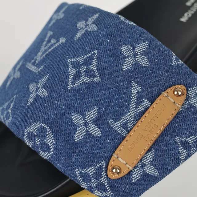 Louis Vuitton Run Away Denim Monogram Slipper 6