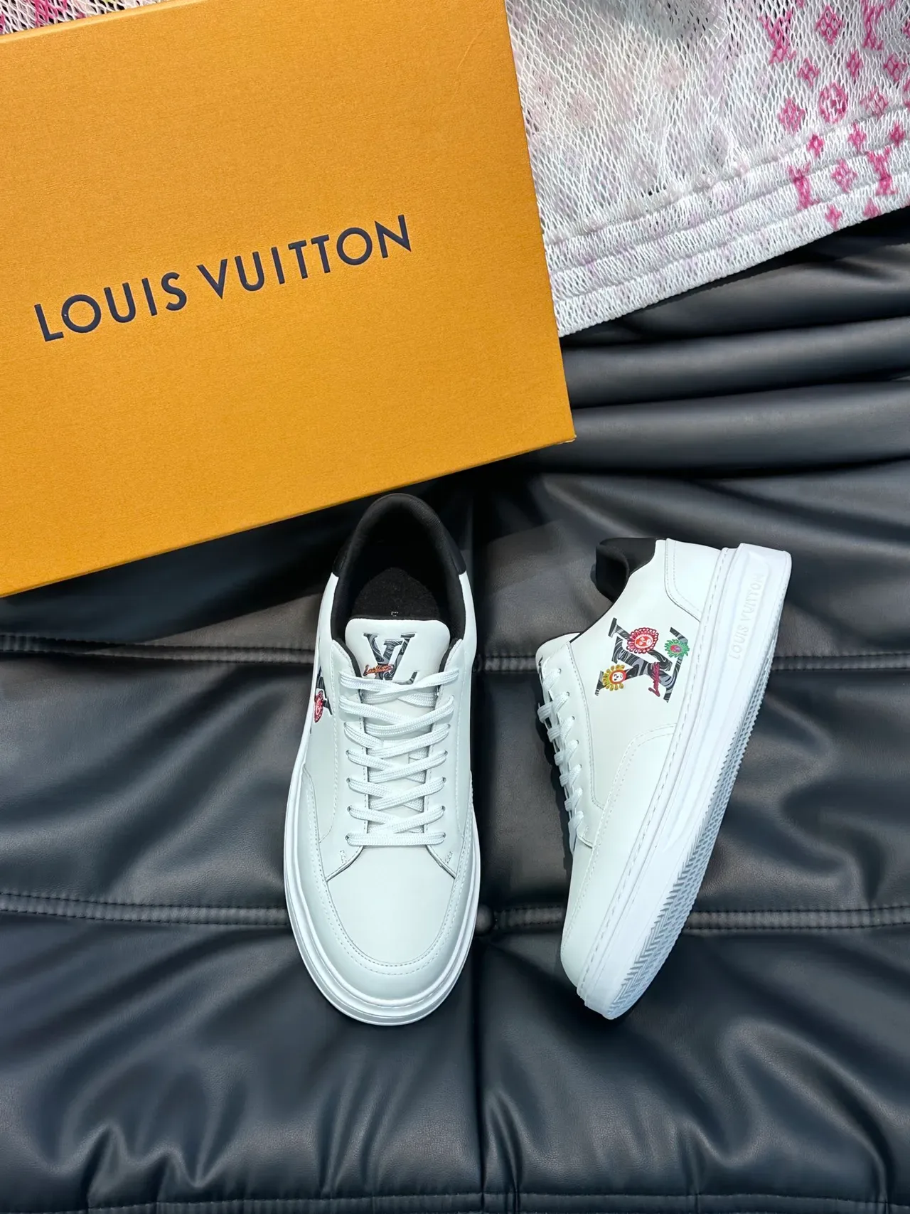 Louis Vuitton Run Away Embroidered Monogram White Lifestyle Sneakers 4