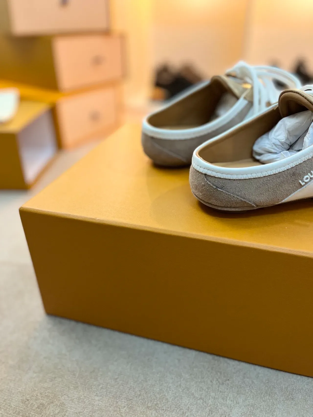 Louis Vuitton Run Away Mule Beige and White Lifestyle Sneakers 2