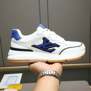 Louis Vuitton Run Away White and Blue Lifestyle Sneakers