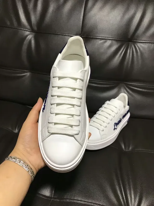 Louis Vuitton Run Away White and Navy Lifestyle Sneakers 4