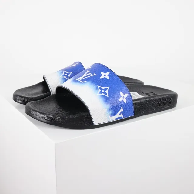 Louis Vuitton Slide Blue and White Gradient Monogram Slippers 2