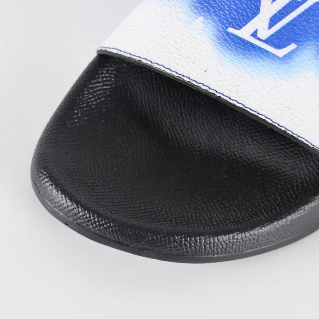 Louis Vuitton Slide Blue and White Gradient Monogram Slippers 5