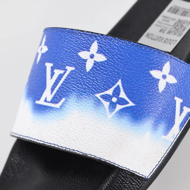 Louis Vuitton Slide Blue and White Gradient Monogram Slippers 6