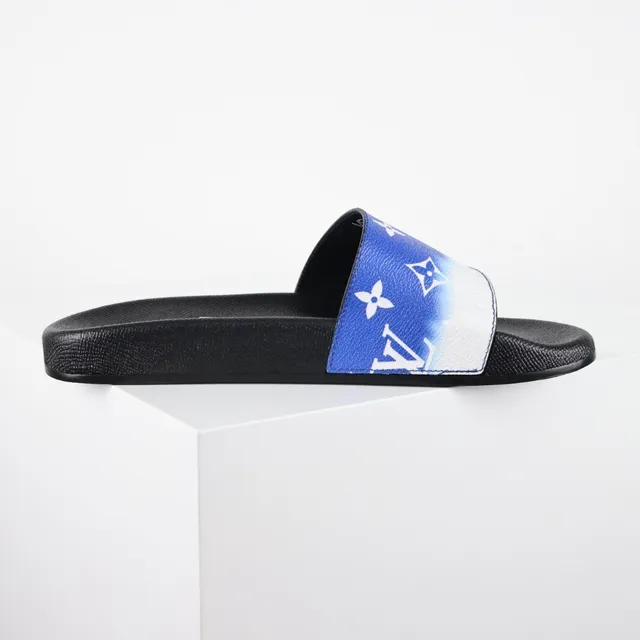 Louis Vuitton Slide Blue and White Gradient Monogram Slippers 7