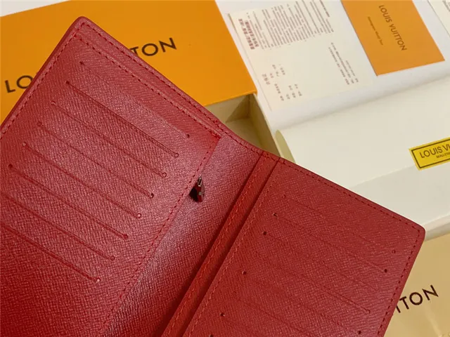 Louis Vuitton Supreme Collaboration Vermelho Branco Epi Couro Textura Logotipo Bold Carteira Longa 11