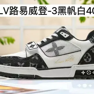 Louis Vuitton Trainer 3 Zapatillas Lifestyle Negro y Blanco Monograma