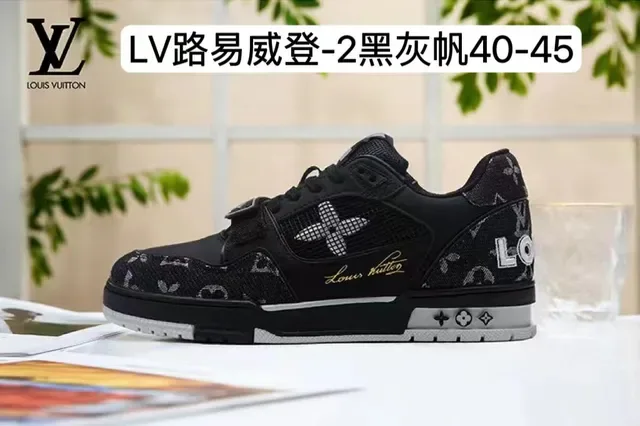 Louis Vuitton Trainer 3 Black and White Monogram Lifestyle Sneakers 9