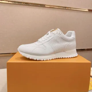 Louis Vuitton Trainer White Perforated Leather Lifestyle Sneaker
