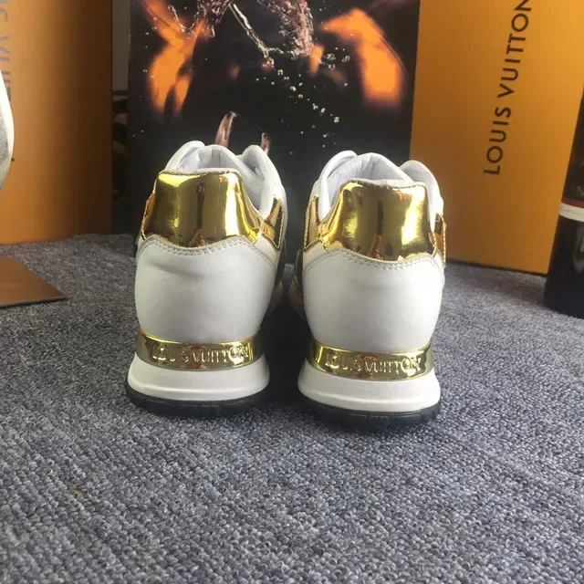 Louis Vuitton White Gold Monogram Canvas Metallic Accents Lifestyle Sneakers 5