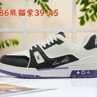 Louis Vuitton White Purple Layered Leather Upper Sculpted Midsole Lifestyle Sneakers