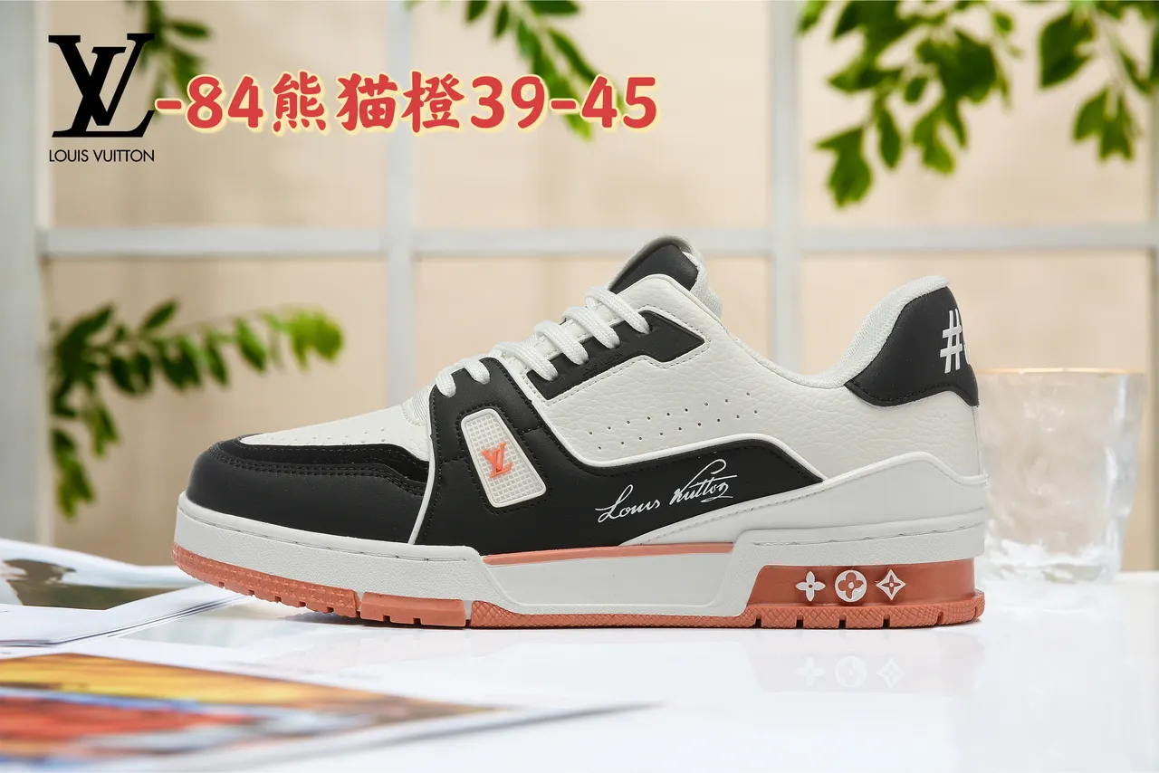 Louis Vuitton White Purple Layered Leather Upper Sculpted Midsole Lifestyle Sneakers 3