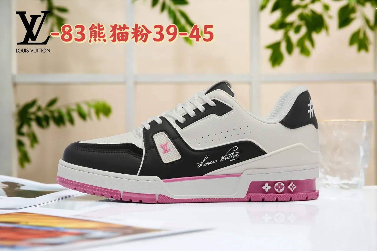 Louis Vuitton White Purple Layered Leather Upper Sculpted Midsole Lifestyle Sneakers 4
