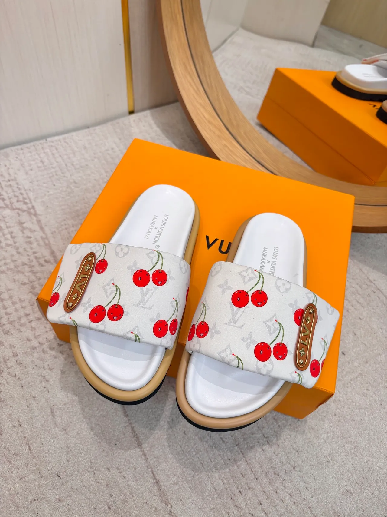 Louis Vuitton x Murakami Cherry Monogram Slipper 2