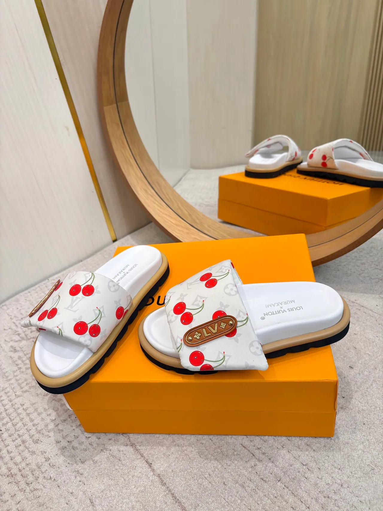 Louis Vuitton x Murakami Cherry Monogram Slipper 4