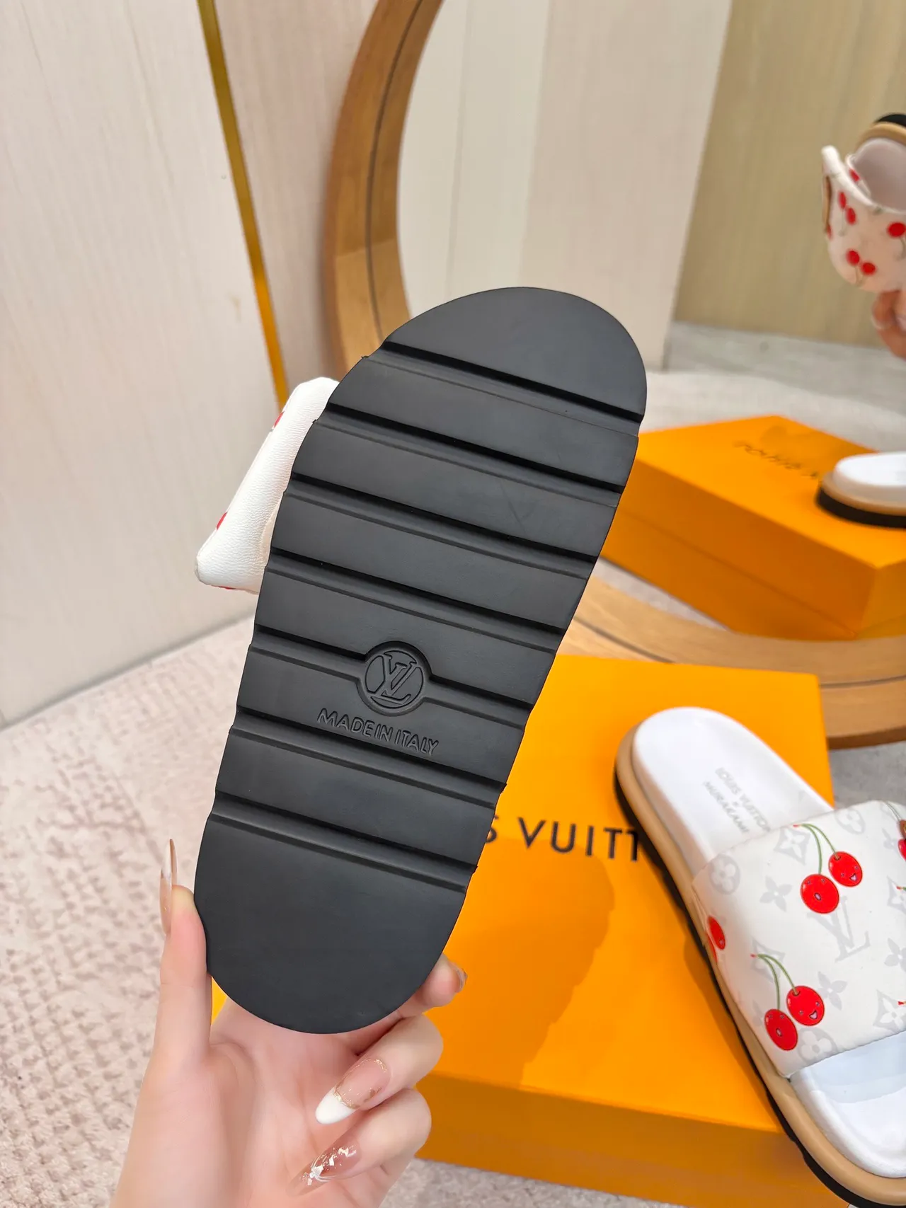 Louis Vuitton x Murakami Cherry Monogram Slipper 9