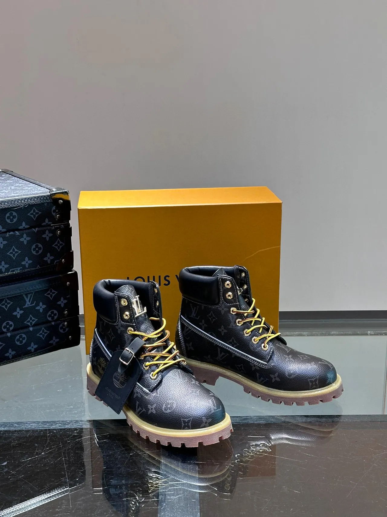 Louis Vuitton x Timberland Premium 6-Inch Monogram Work Boots 6