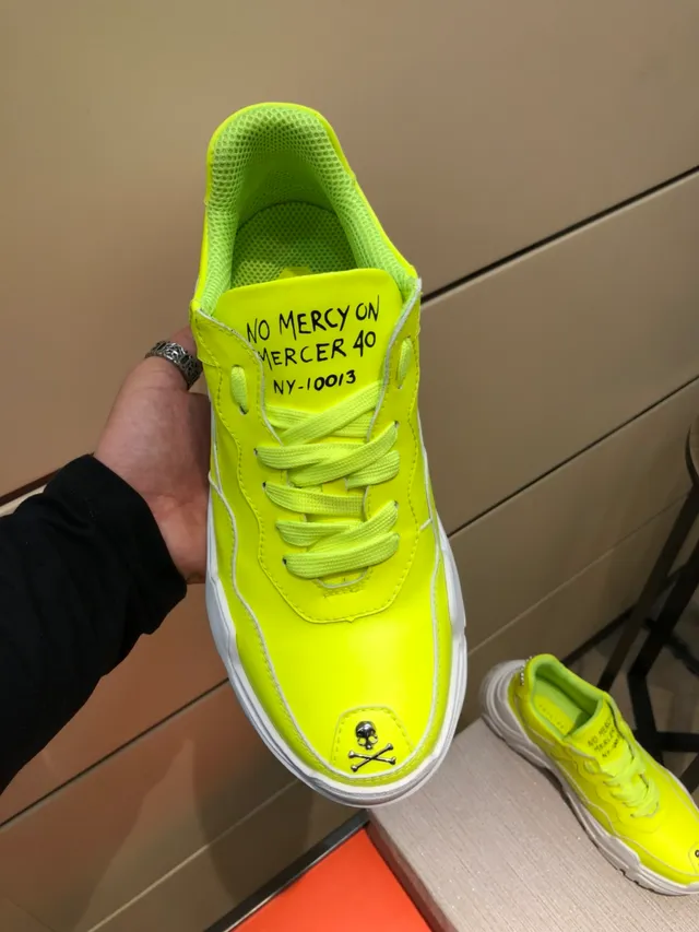Marcelo Burlon County of Milan Mercer 40 Neon Yellow Chunky Sneakers 2