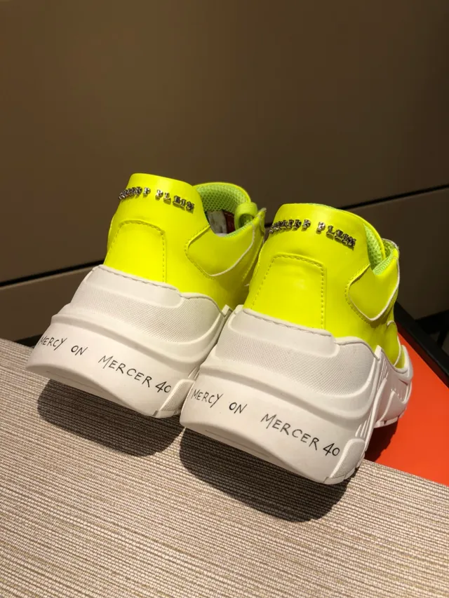 Marcelo Burlon County of Milan Mercer 40 Neon Yellow Chunky Sneakers 4