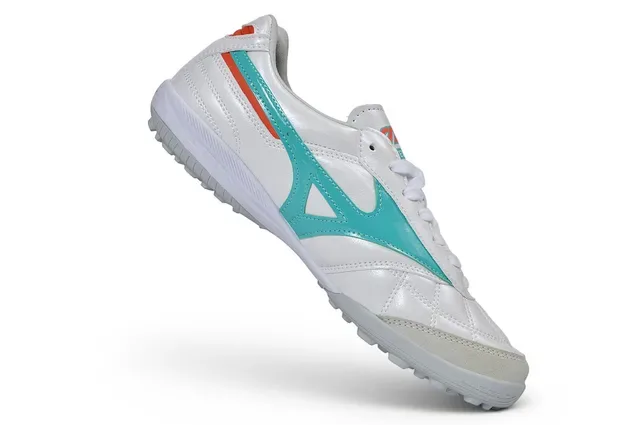 Mizuno Morelia White Blue Low-Top Synthetic Leather Upper Sneakers 2