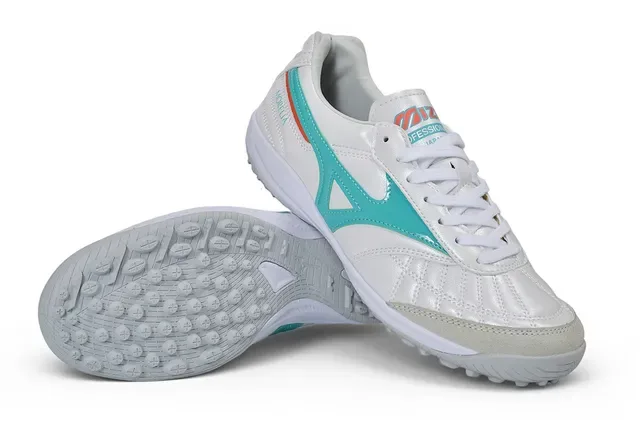Mizuno Morelia White Blue Low-Top Synthetic Leather Upper Sneakers 4