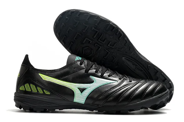 Mizuno Sapatos de futebol turf branco preto com embuço acolchado superposição de estampado zebra 4