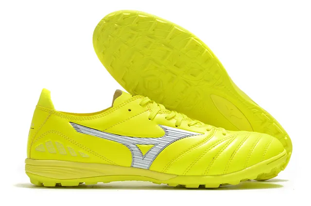 Mizuno Sapatos de futebol turf branco preto com embuço acolchado superposição de estampado zebra 6