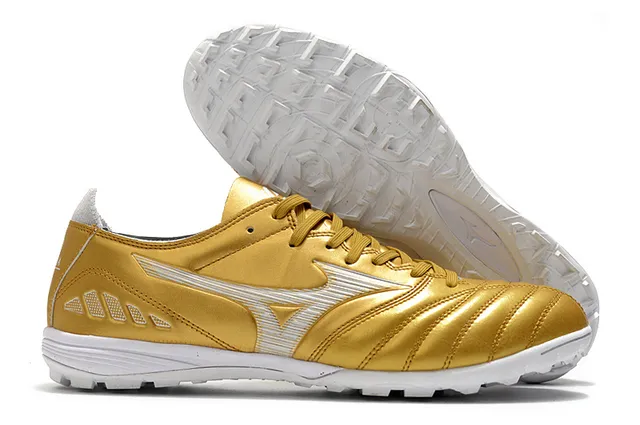 Mizuno Sapatos de futebol turf branco preto com embuço acolchado superposição de estampado zebra 7
