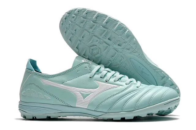 Mizuno Sapatos de futebol turf branco preto com embuço acolchado superposição de estampado zebra 8