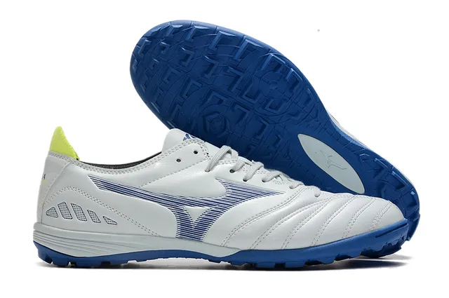 Mizuno Sapatos de futebol turf branco preto com embuço acolchado superposição de estampado zebra 15