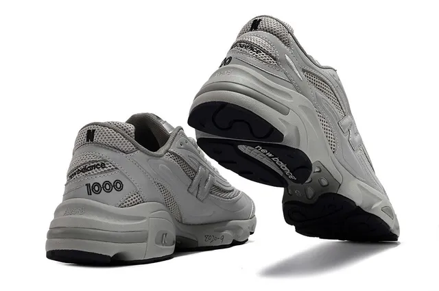 New Balance 1000 Gris Unicolore Baskets à semelle épaisse 3