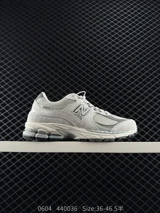New Balance 2002R حذاء أسلوب حياة رمادي ضبابي شبكي وسويدي 2