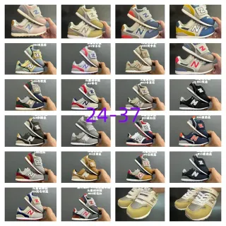 New Balance 574 بيج وردي فيلكرو حزام إغلاق شبكة طبقية و سويدي علوية حذاء رياضي للأسلوب الحياة