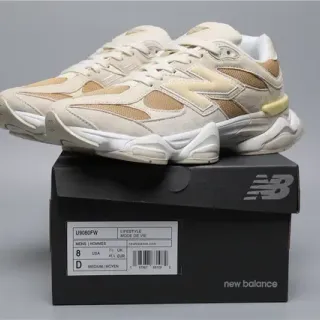 New Balance 9060 Beige and Cream Lifestyle Sneakers