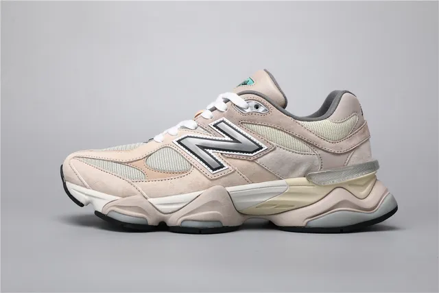 New Balance 9060 tênis chunky bege e cinza 9