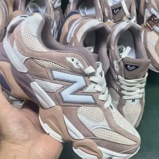 New Balance 9060 Taupe Beige Chunky Sneakers