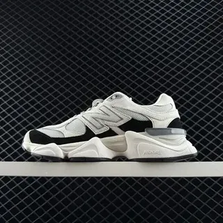 New Balance 9060 White Black Chunky Sneakers