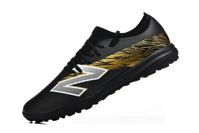 New Balance Black Gold Low-Cut Synthetic Upper Graphic Stripe Sneakers 5