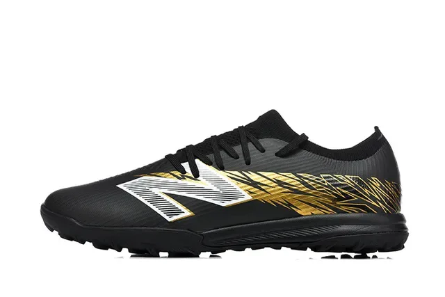 New Balance Black Gold Low-Cut Synthetic Upper Graphic Stripe Sneakers 10