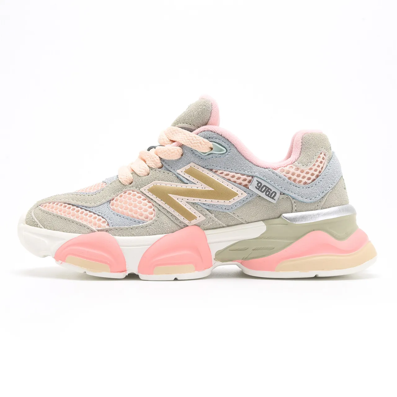 New Balance Blue Beige Multi-Layered Sole Oversized N Logo Chunky Sneakers 8