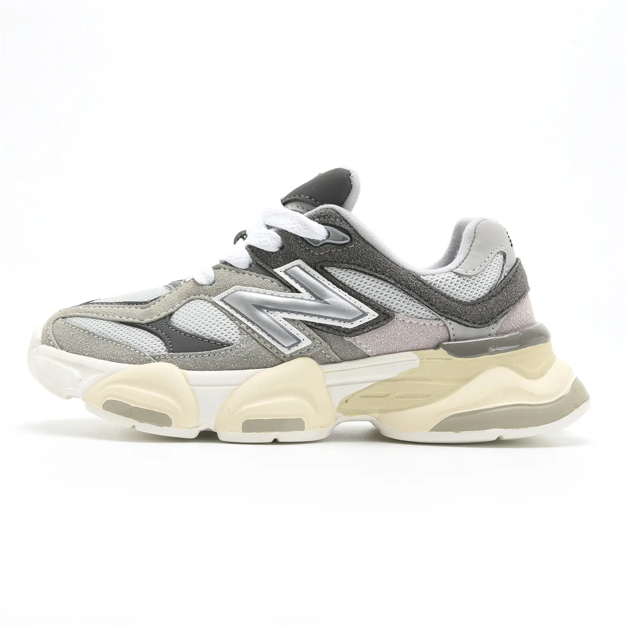 New Balance Blue Beige Multi-Layered Sole Oversized N Logo Chunky Sneakers 12
