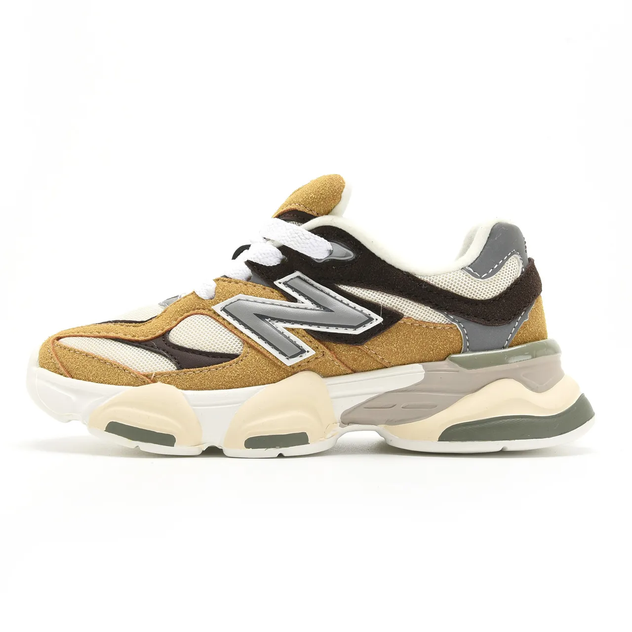 New Balance Blue Beige Multi-Layered Sole Oversized N Logo Chunky Sneakers 20
