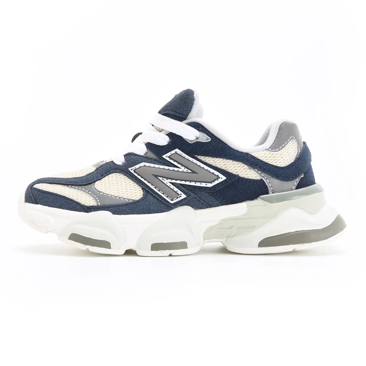 New Balance Blue Beige Multi-Layered Sole Oversized N Logo Chunky Sneakers 24