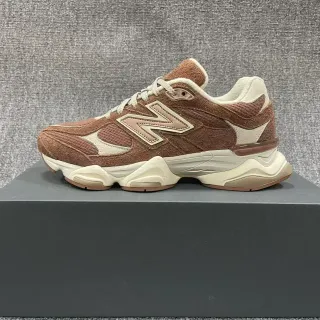 New Balance Brown Beige Multi-Layered Midsole Mixed Suede And Mesh Upper Chunky Sneakers